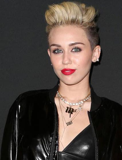 As Featured On: On Air with Ryan Seacrest Old English Name Necklace, Worn By Miley Cyrus 818 Necklace, view 5