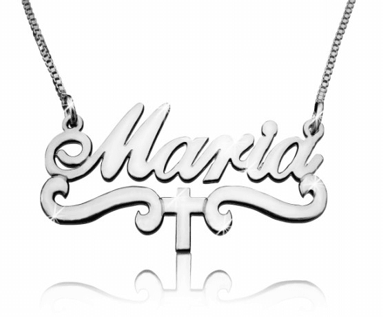 Cross Name Necklace