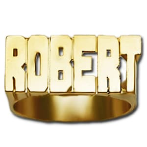 10 mm Personalized Name Ring R125