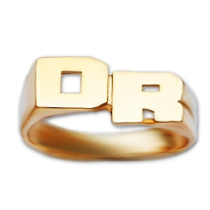 Personalized Initial Name Ring R611