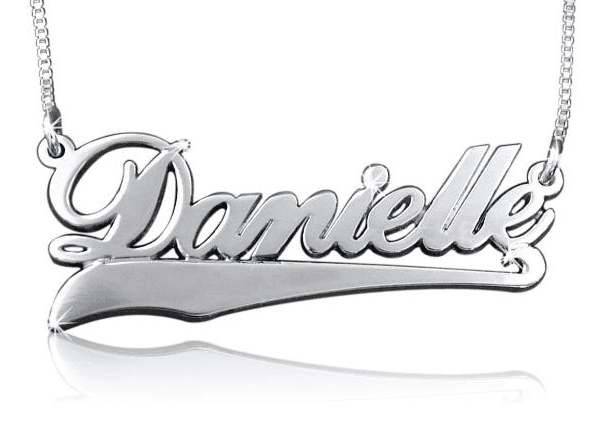 Danielle Name Necklace with Tail