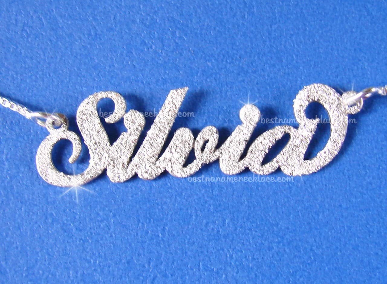 Sparkling Finish Carrie Style Name Necklace, view 3