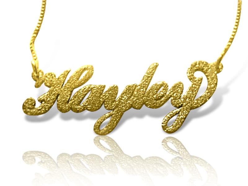 Sparkling Finish Carrie Style Name Necklace, view 4