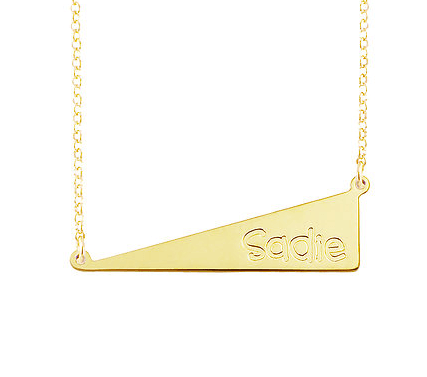 Engraved Subary Name Pendant Necklace