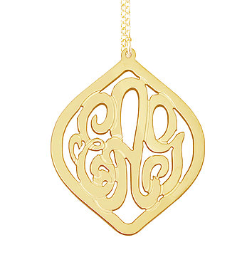 Lagrima Monogram Necklace