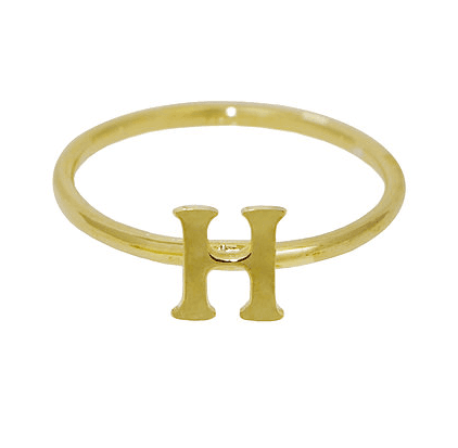 Initial Ring Block Style -Stackable Ring, view 3