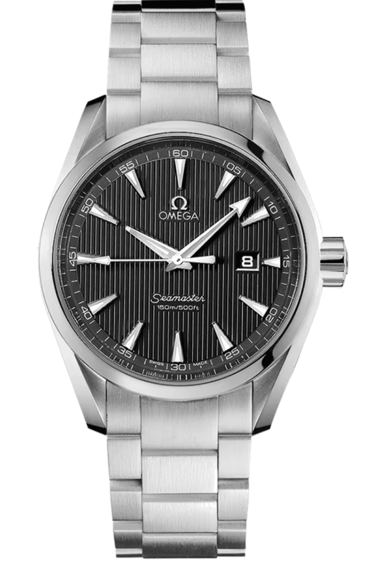 Omega Seamaster 150m Gray Dial on Stainless Steel Bracelet Ref. 231.10.39.61.06.001 — 39mm Stainless Steel case, Gray dial, Stainless Steel Bracelet bracelet. Good.