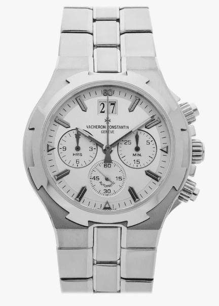 Vacheron Constantin Overseas Silver Dial on Stainless Steel Ref. 49140/423A-8790 with Papers 2004 — 40mm Stainless Steel case, Silver dial, Stainless Steel bracelet. Very Good, 2004. OG Box (Good Condition).