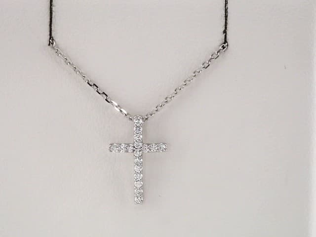 Petite Cross Necklace, view 4