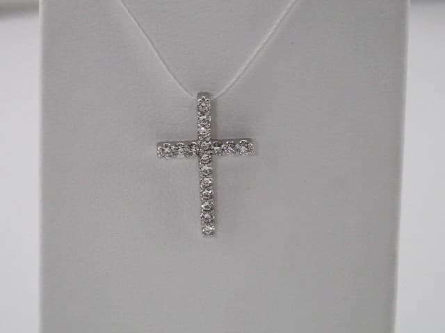 Petite Cross Necklace, view 4
