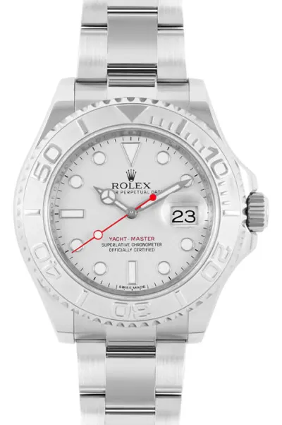 Rolex Yacht-Master 16622 — 40mm Stainless Steel case, White dial, Oyster bracelet. Excellent.