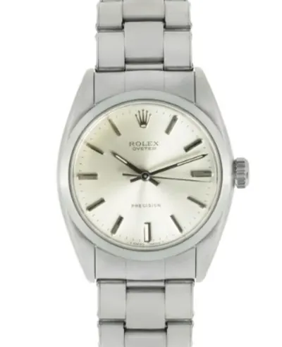 Rolex Oyster Precision 6426 — 34mm Stainless Steel case, Silver dial, Oyster bracelet. Mint. Naked.