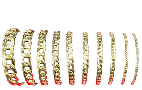 Solid 14K Yellow Gold Curb Bracelet, 4mm Wide, Made To Order.