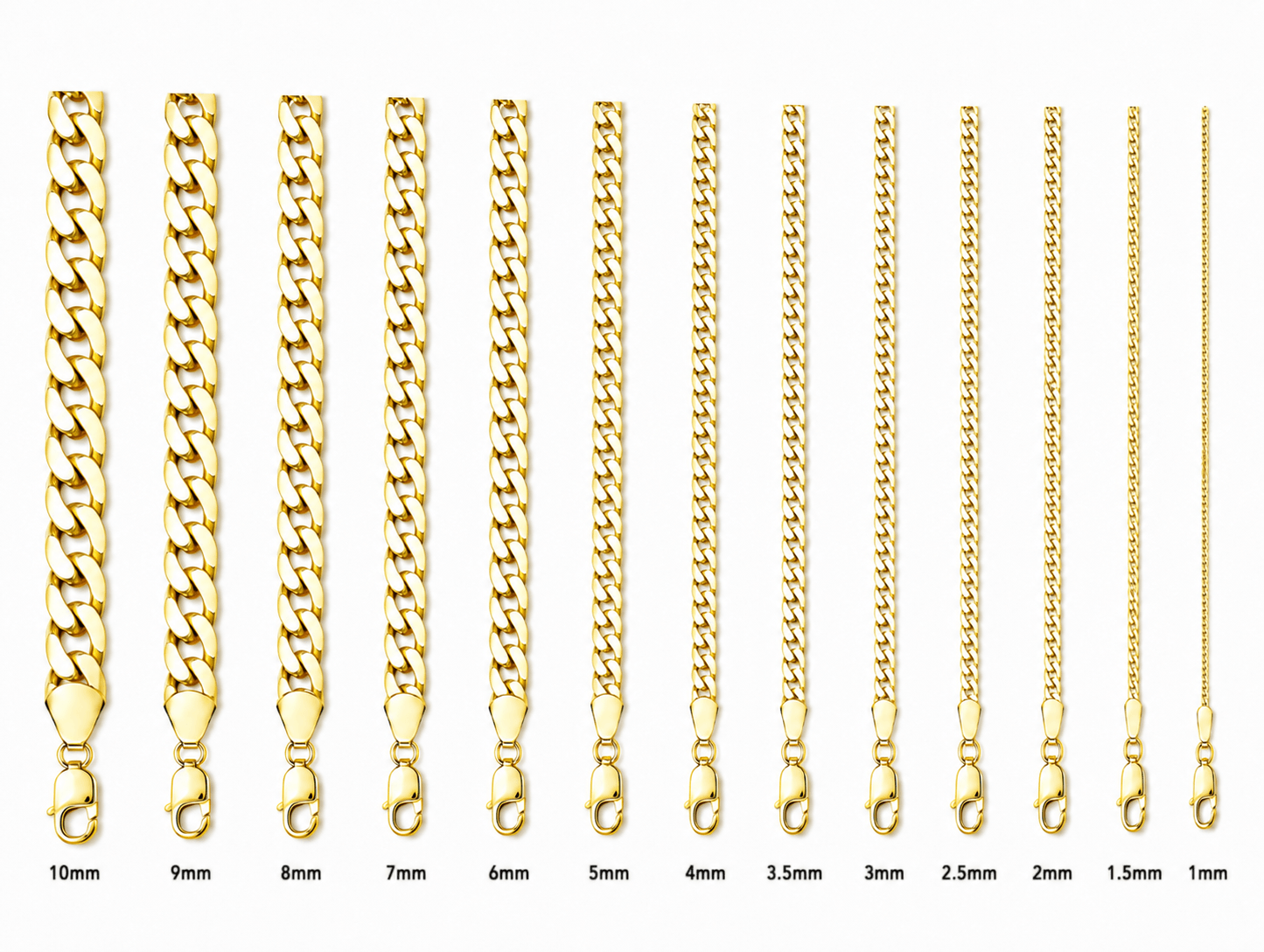 Solid 14K Yellow Gold Curb Anklet, 4mm Wide, Made To Order.
