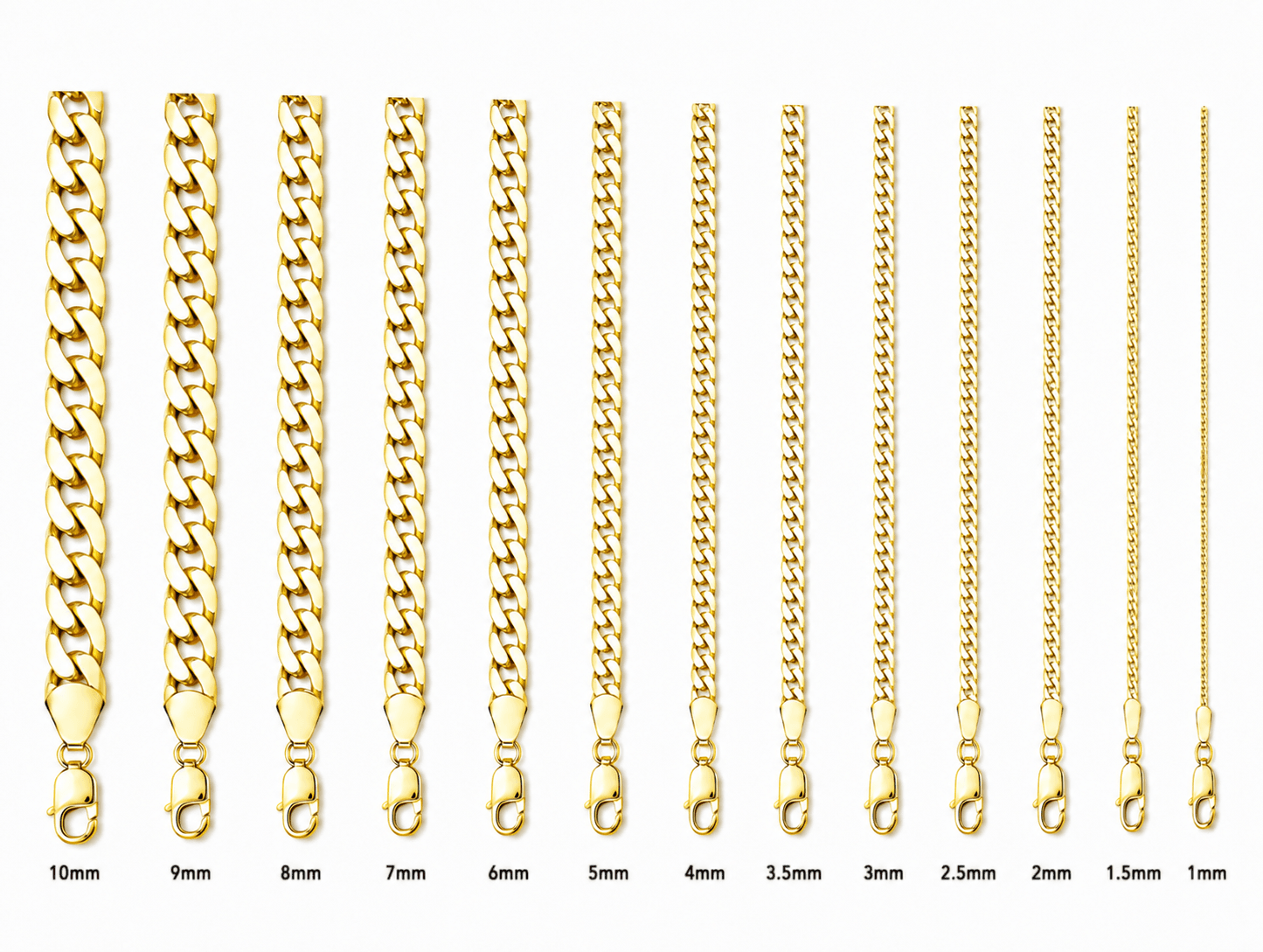 Solid 14K Yellow Gold Curb Bracelet, 7mm Wide, Made To Order., view 3