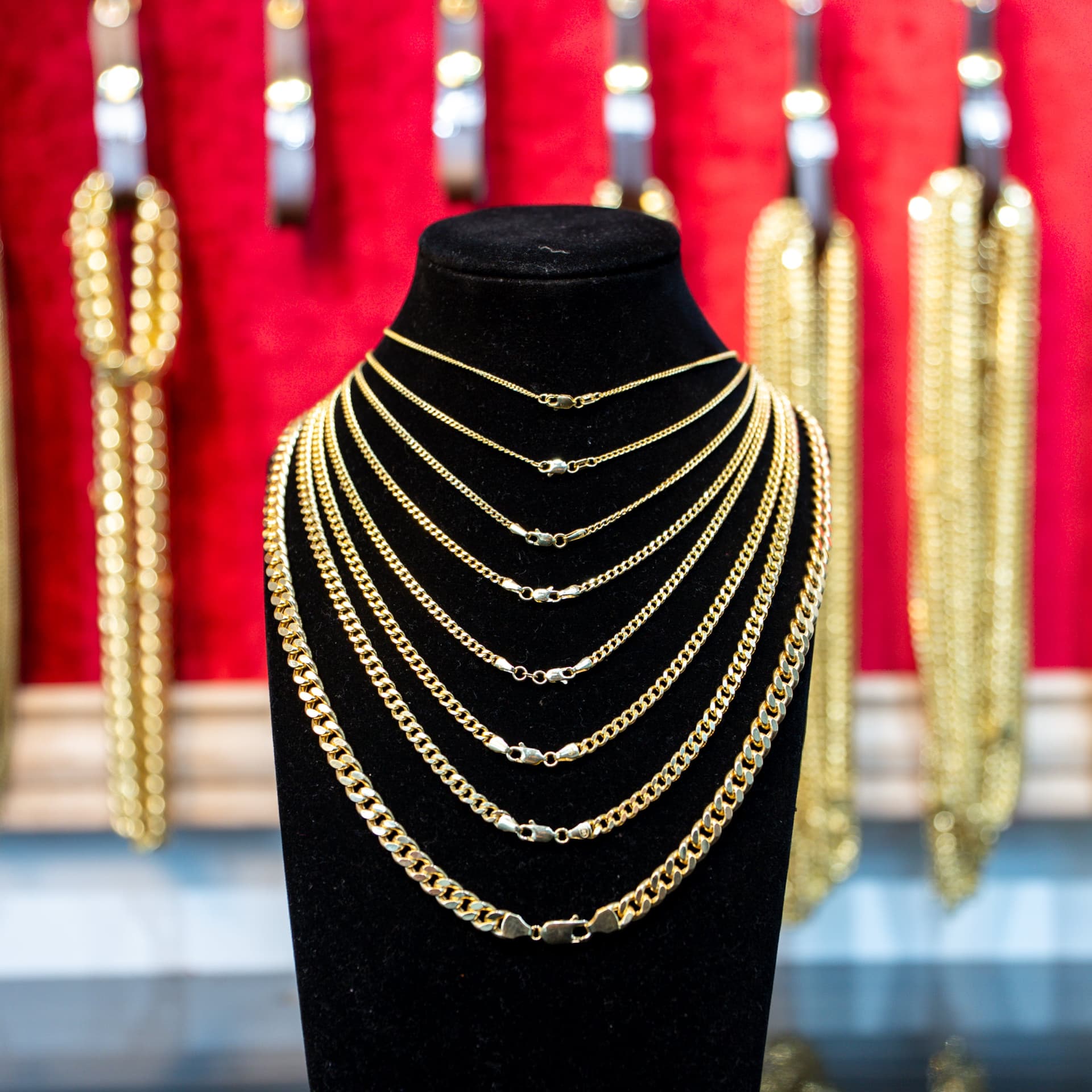 Hollow 14K Yellow Gold Miami Cuban Chain, 4mm Wide, Made To Order.