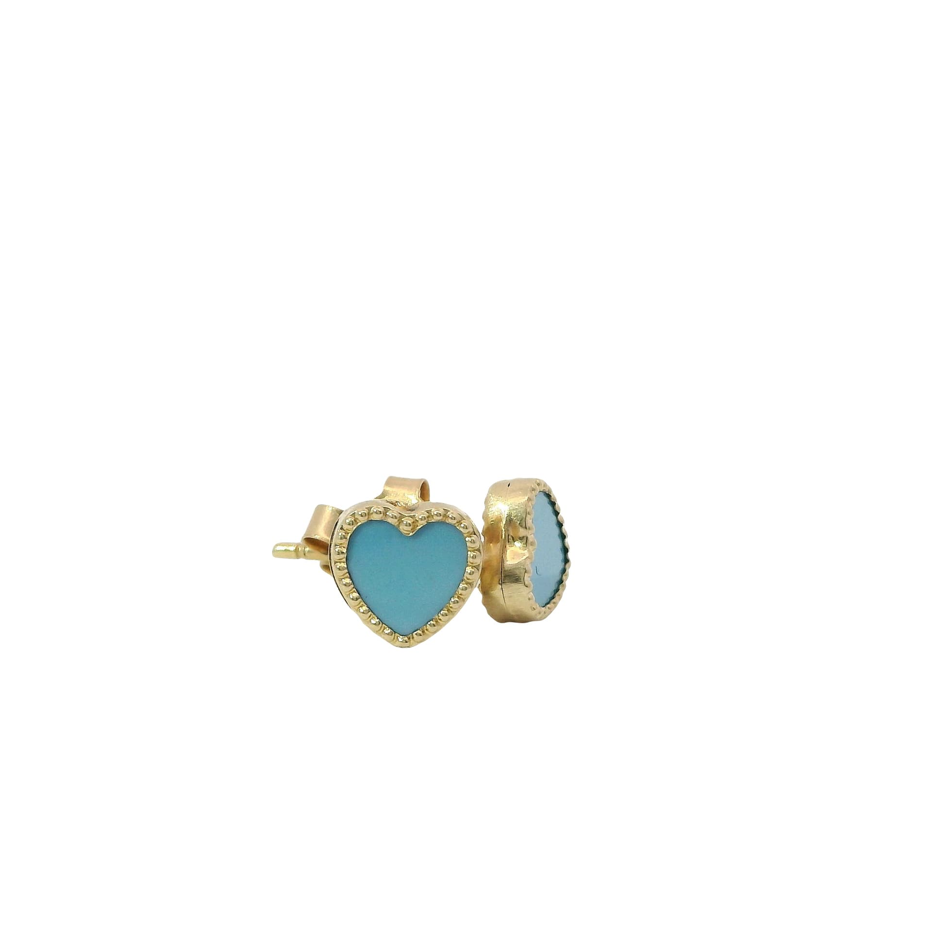 Solid 14K Yellow Gold Stud Earrings, Made To Order.