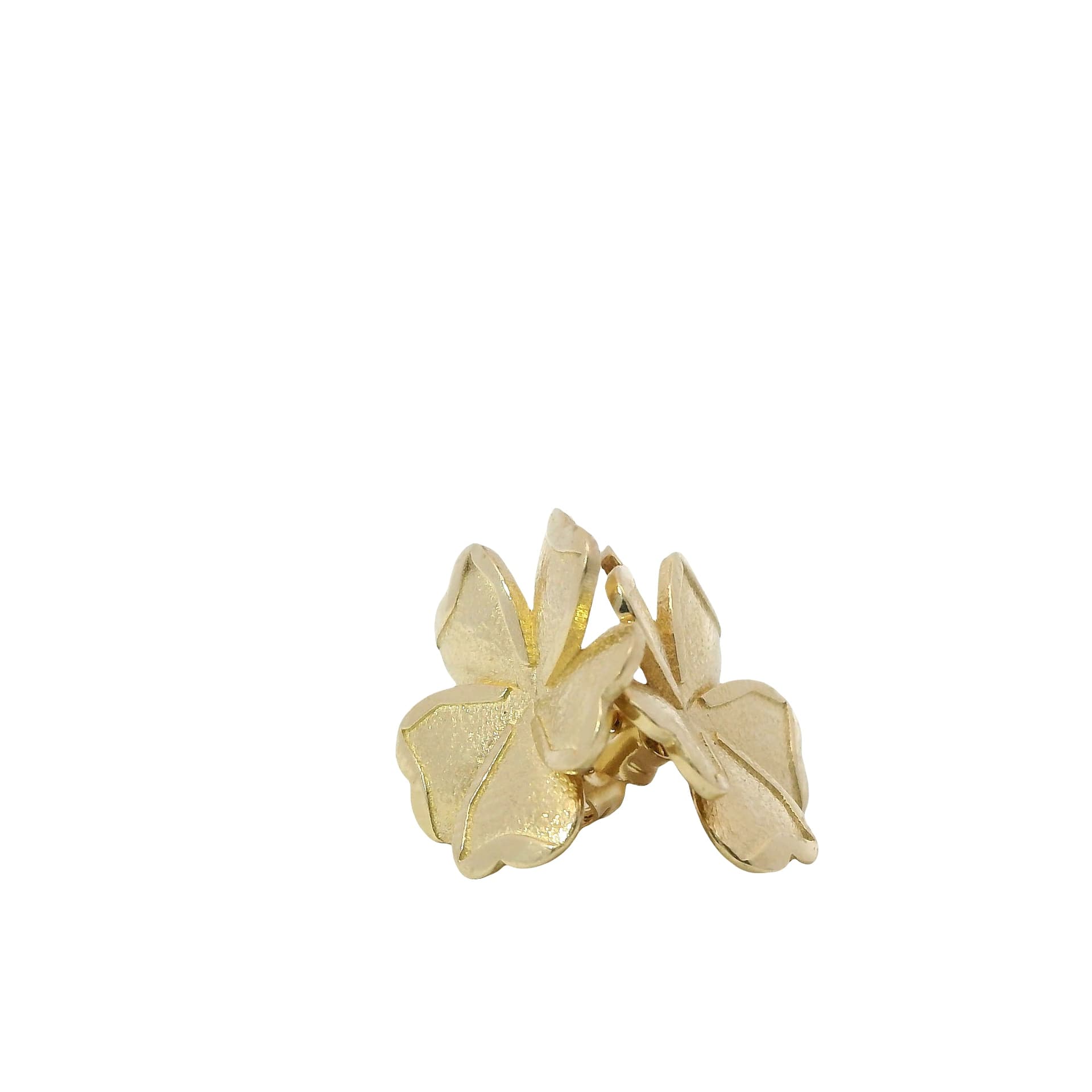 Solid 14K Yellow Gold Stud Earrings, Made To Order., view 4