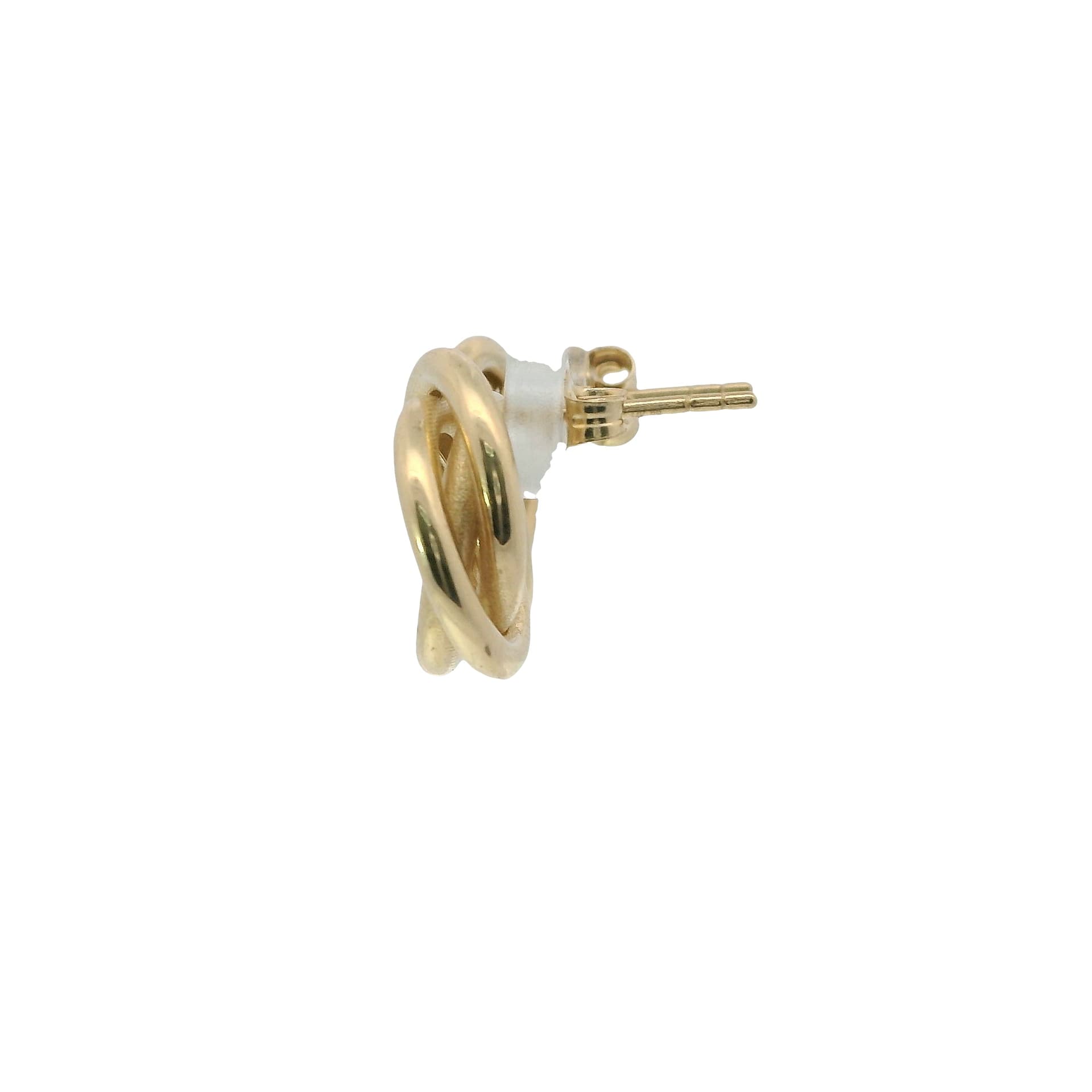 Solid 14K Yellow Gold Stud Earrings, Made To Order., view 3
