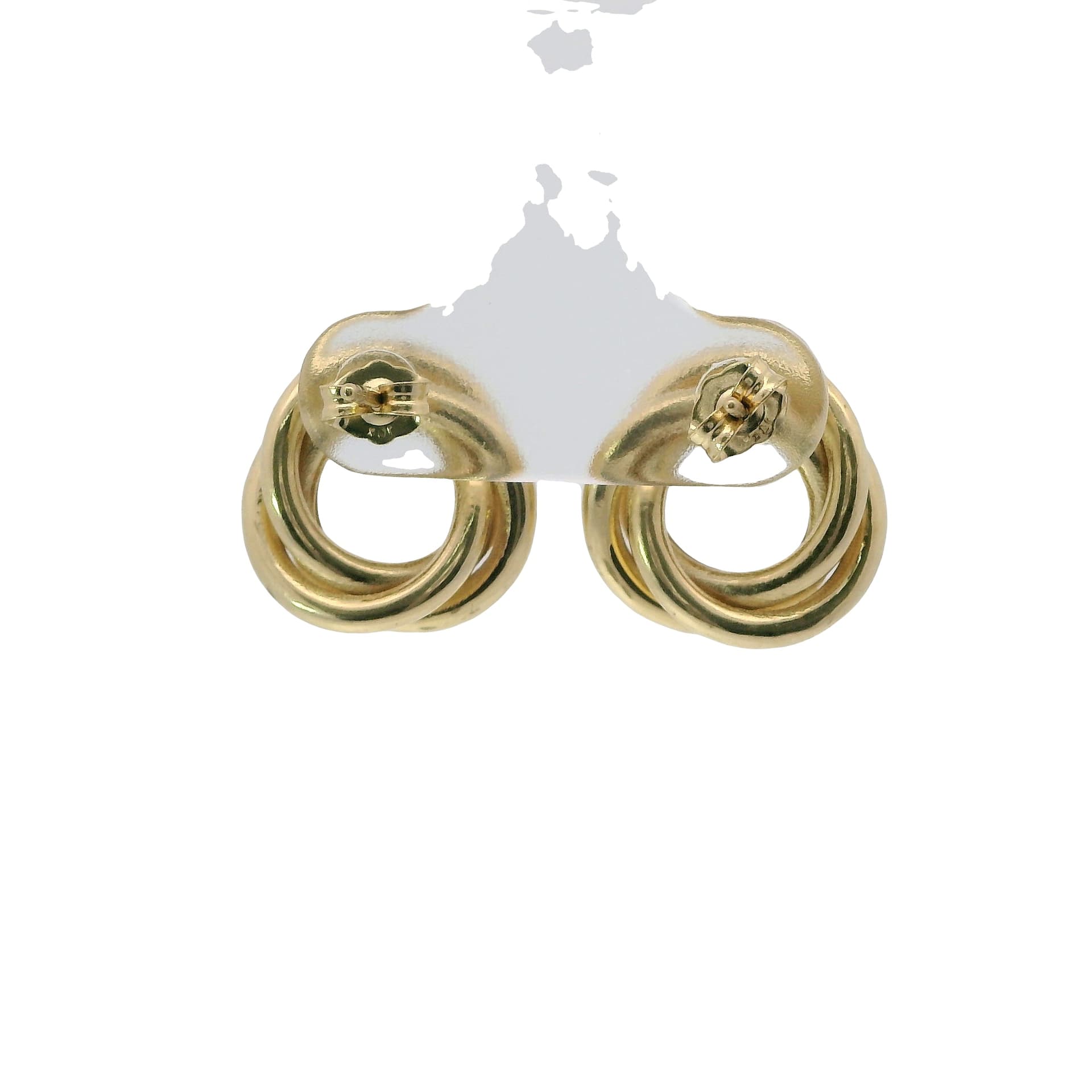 Solid 14K Yellow Gold Stud Earrings, Made To Order., view 4