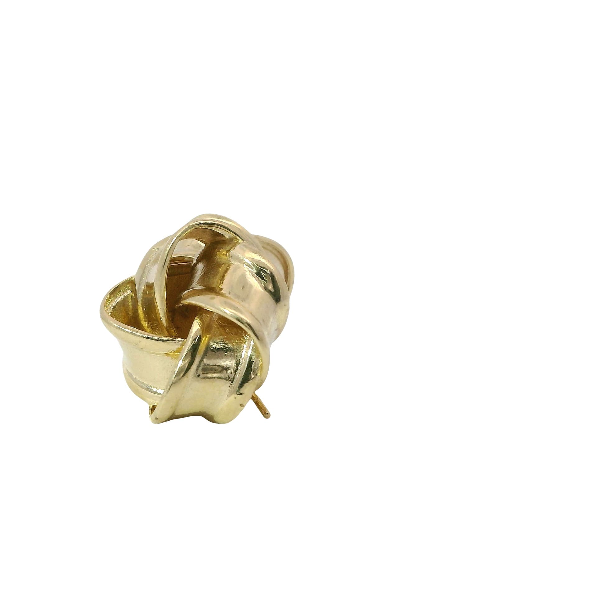 Solid 14K Yellow Gold Stud Earrings, Made To Order., view 3
