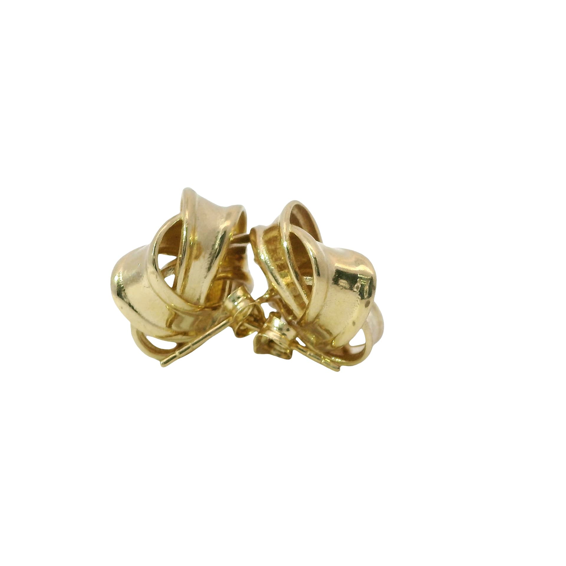 Solid 14K Yellow Gold Stud Earrings, Made To Order., view 4
