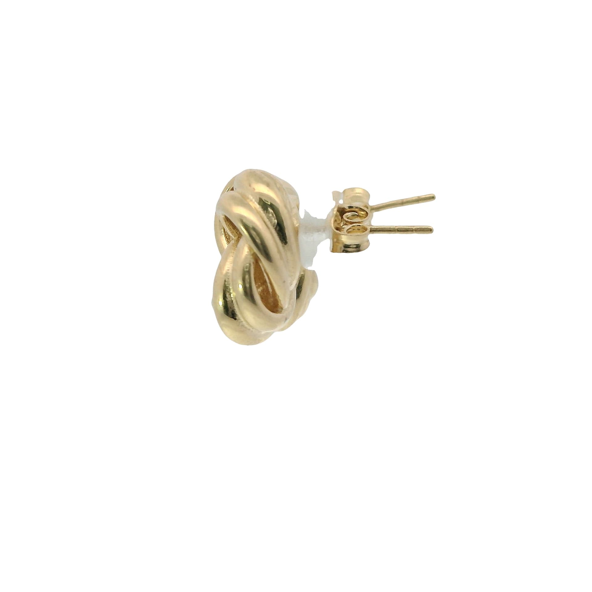 Solid 14K Yellow Gold Stud Earrings, Made To Order., view 3