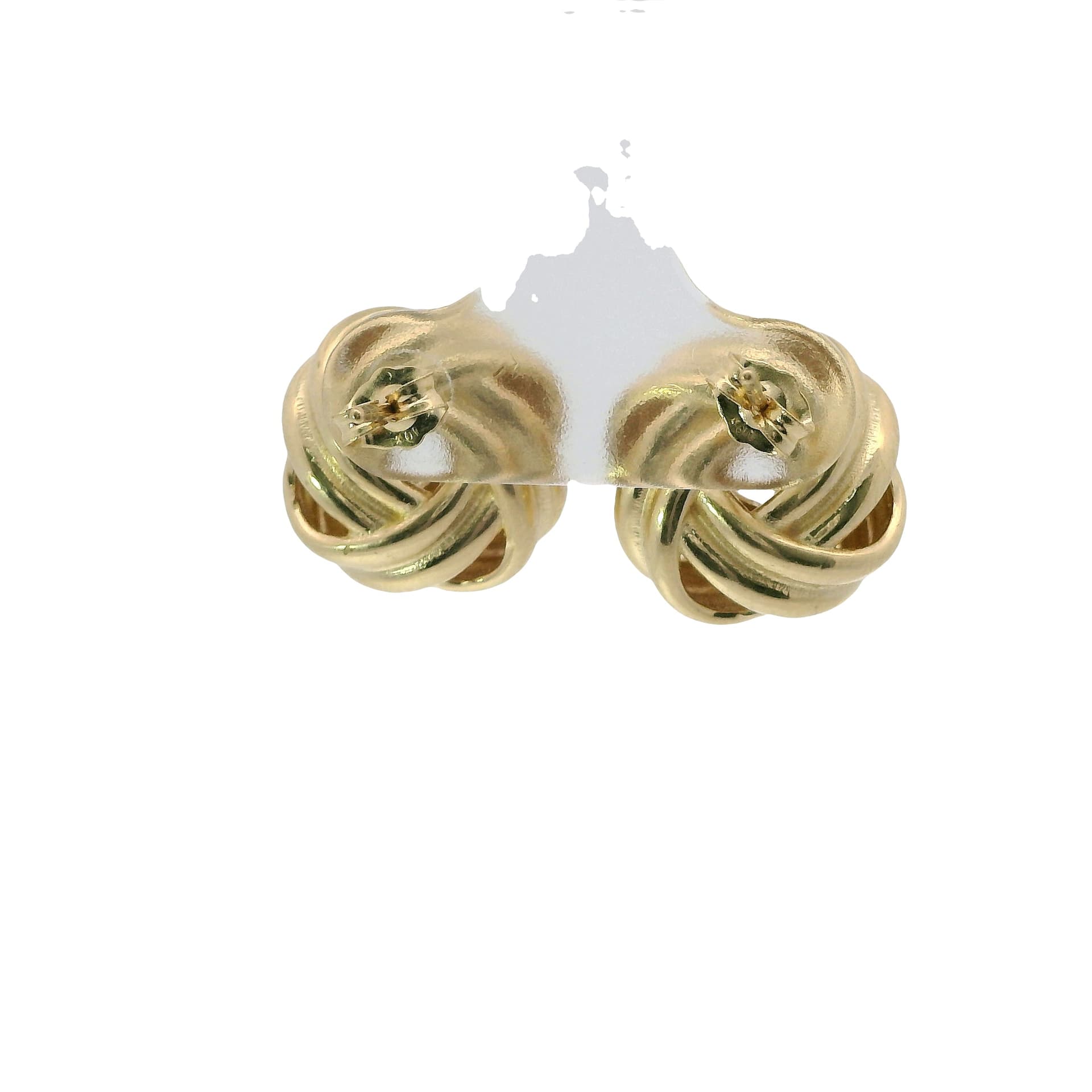 Solid 14K Yellow Gold Stud Earrings, Made To Order., view 4