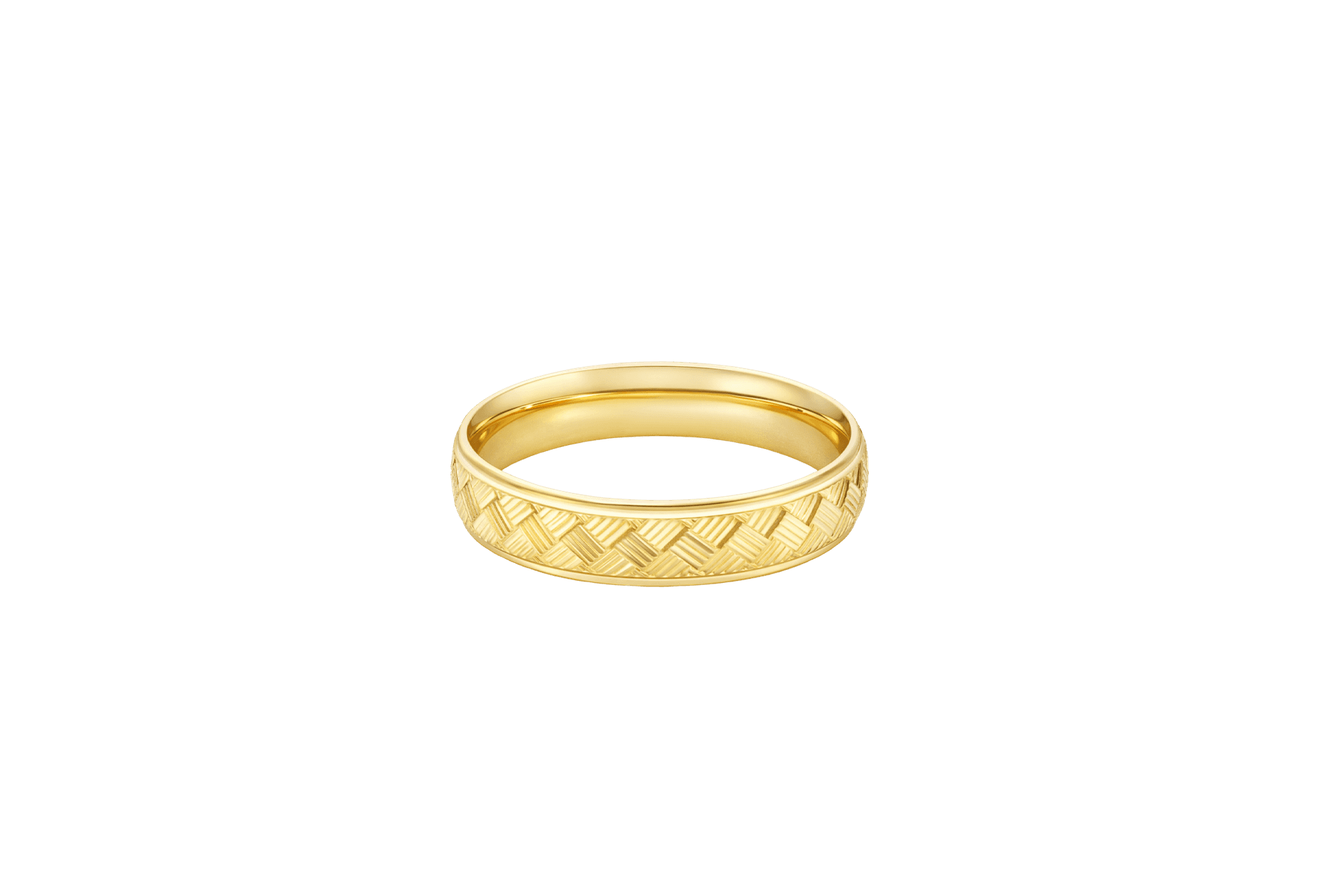 Solid 14K Yellow Gold Band, 5mm Wide, Made To Order.