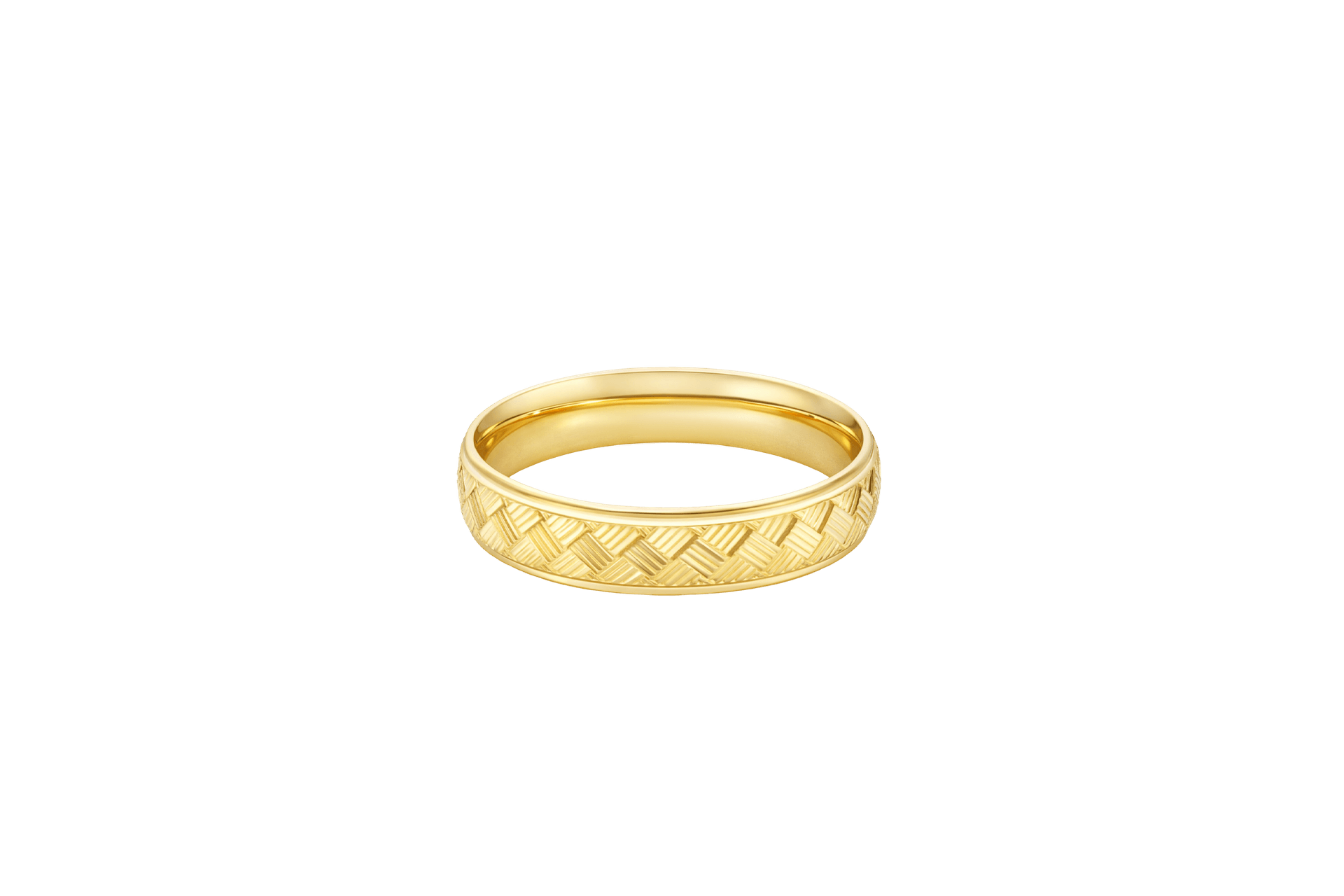 Solid 14K Yellow Gold Band, 5mm Wide, Made To Order.