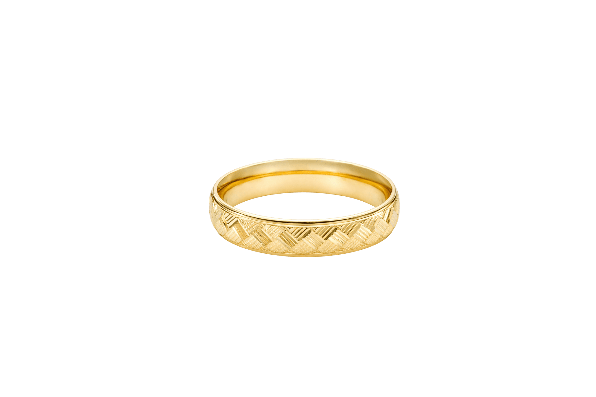 Solid 14K Yellow Gold Band, 5mm Wide, Made To Order., view 3