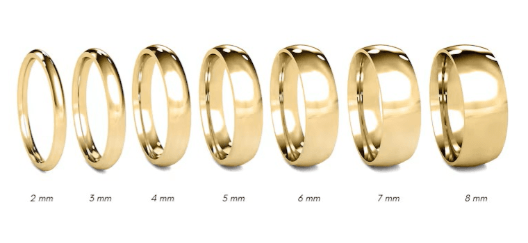 Solid 14K Yellow Gold Band, 4mm Wide, Made To Order.