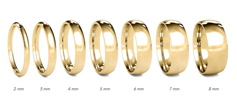 Solid 14K Yellow Gold Band, 4mm Wide, Made To Order.
